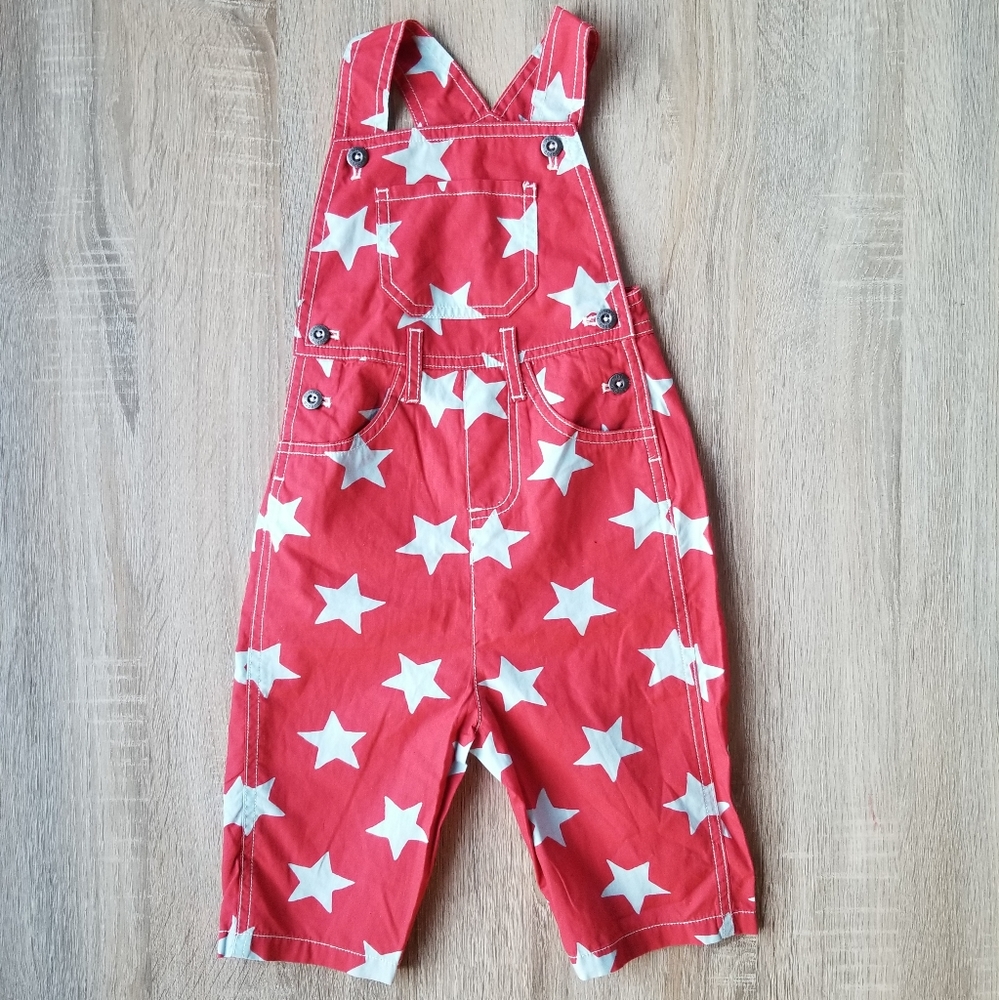 2012 nwot/ln Mini Boden 2-3 years red lightweight shortalls - Picture 9 of 9
